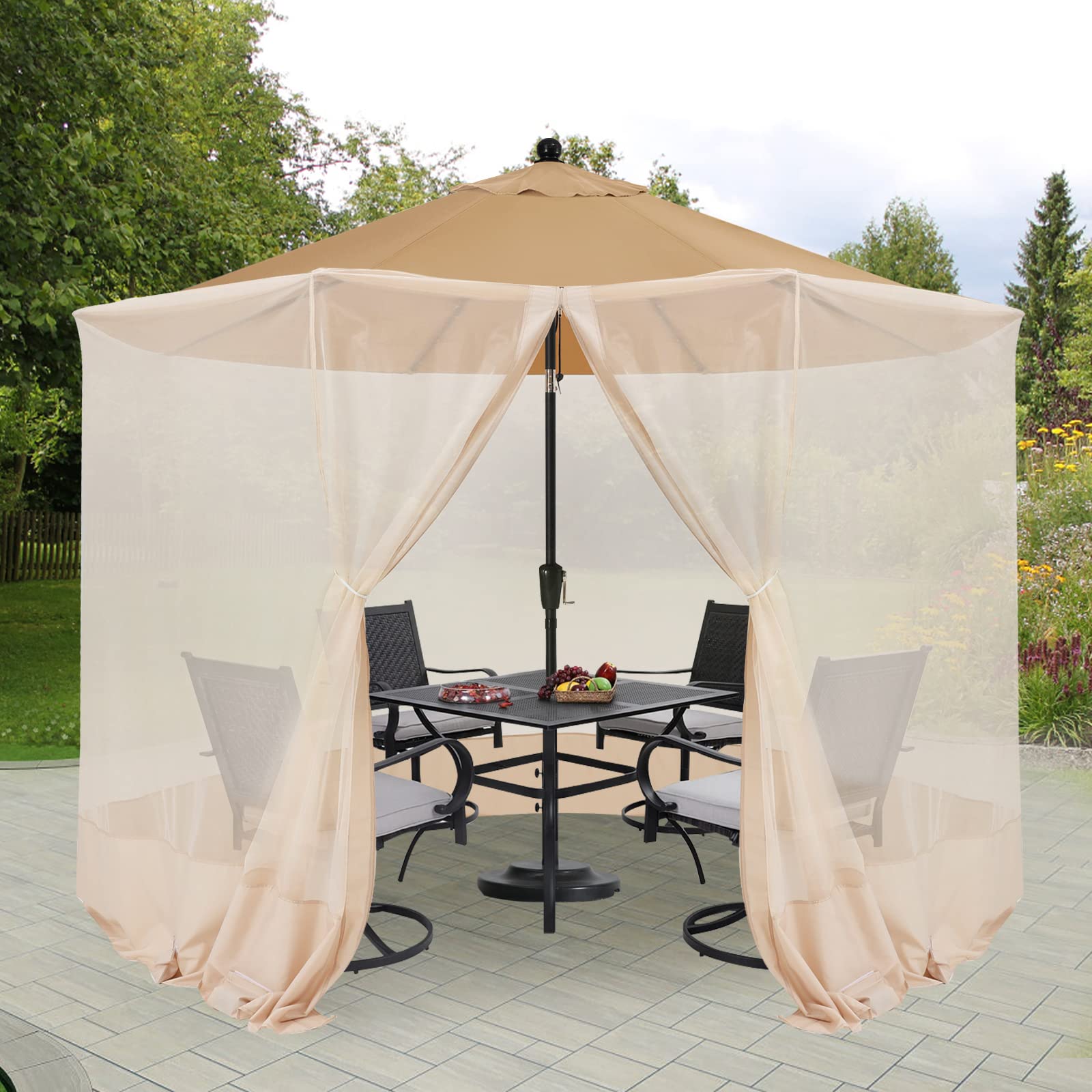 COOSHADE folded net packed small for storage and easy transport