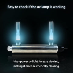 coospider-repta UV lamp and socket detail showing easy replacement for continued performance
