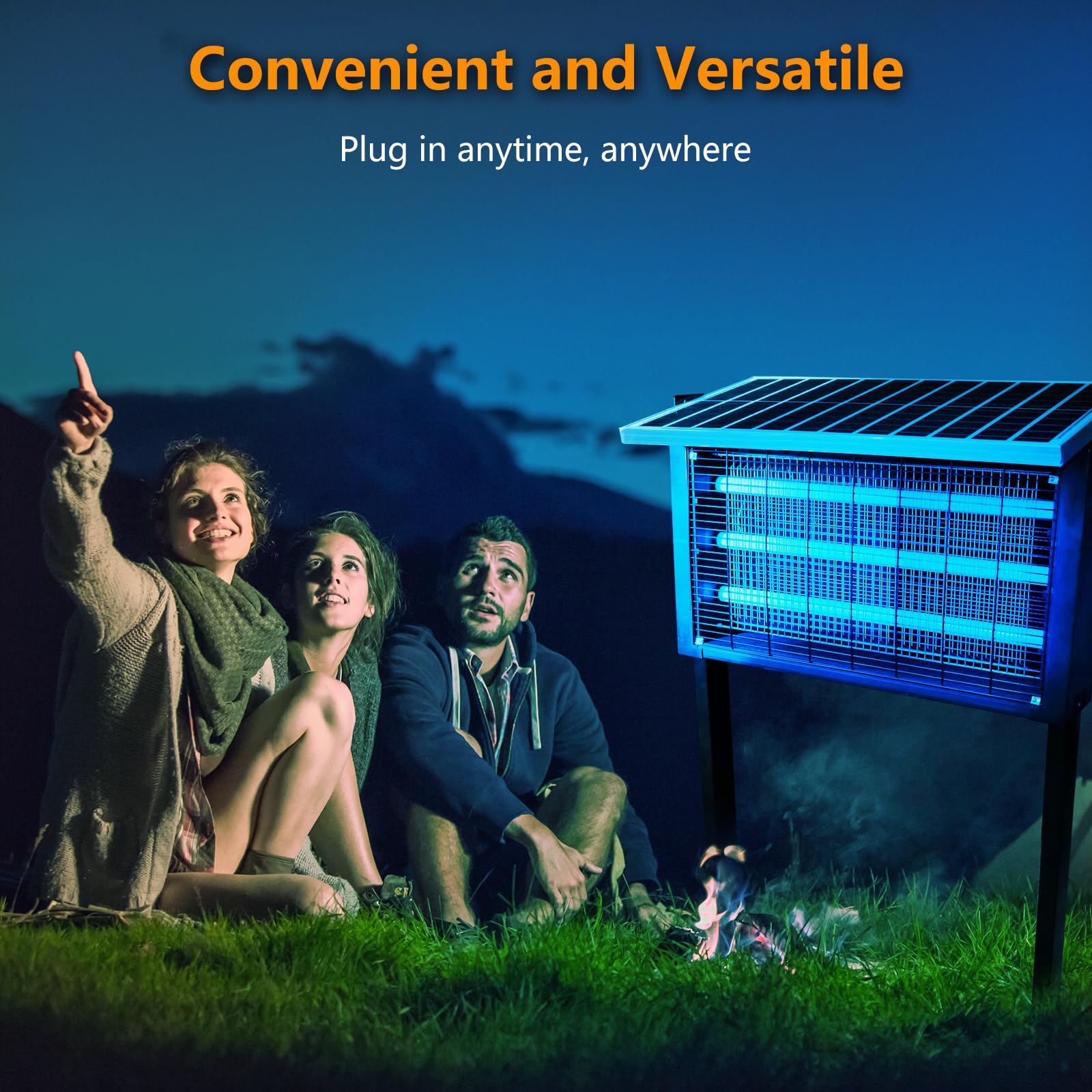 coospider-repta three UV LED tubes detail offering long-life insect attraction