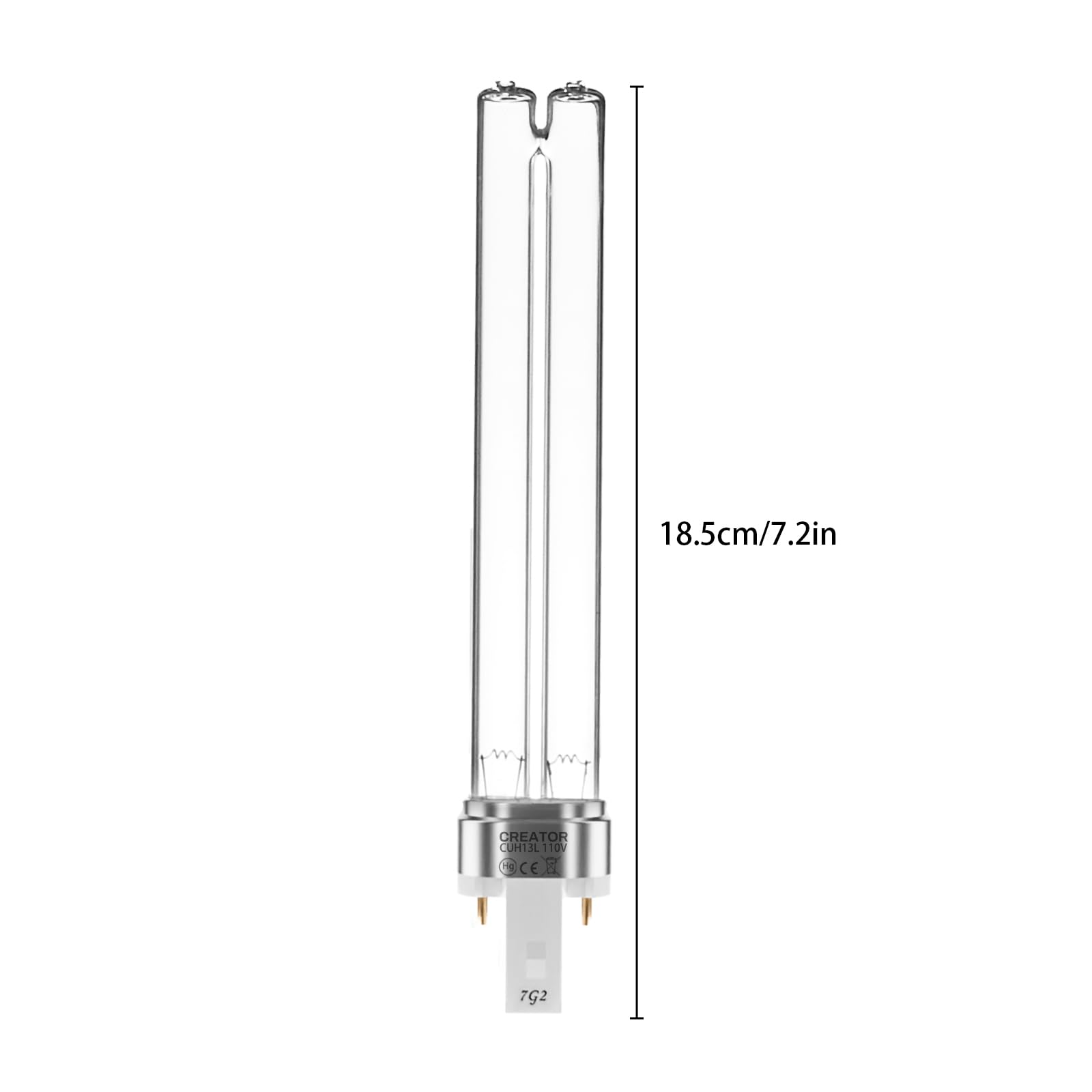 coospider-repta quartz tube close-up showing high transmission for stronger UV output