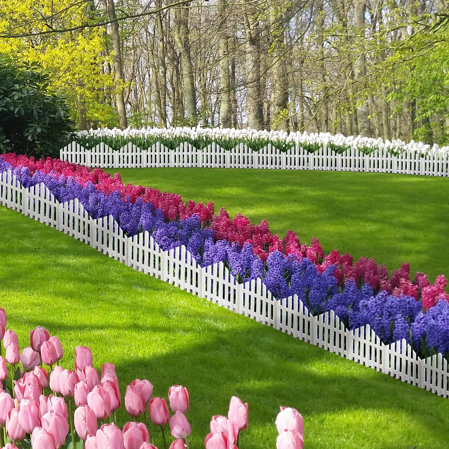 CooTentler used along garden path creates clean walkway separation and style