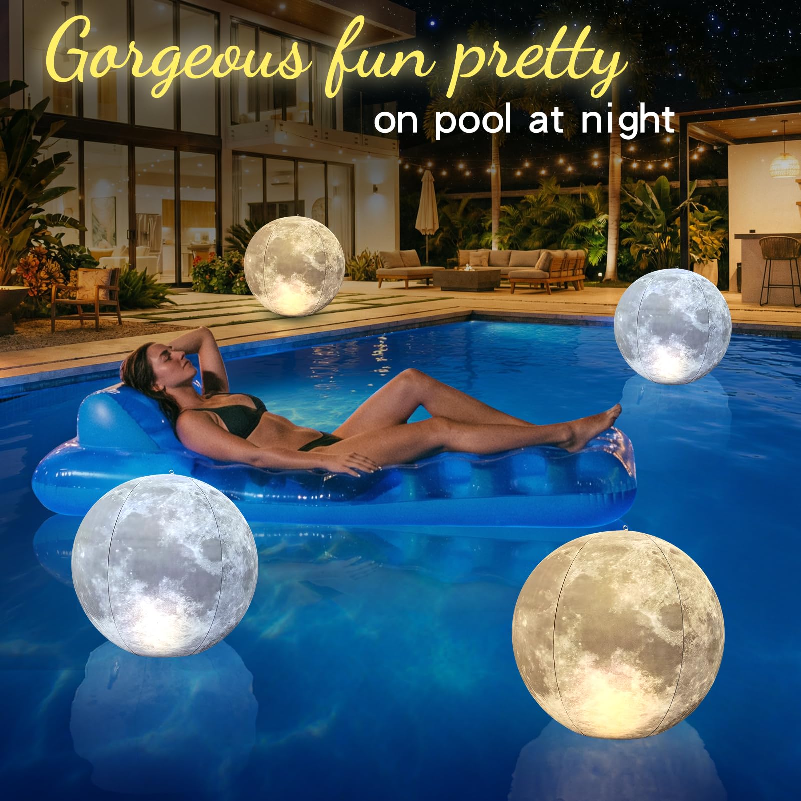 Cootway moon light hanging from a tree adding soft garden ambience for events