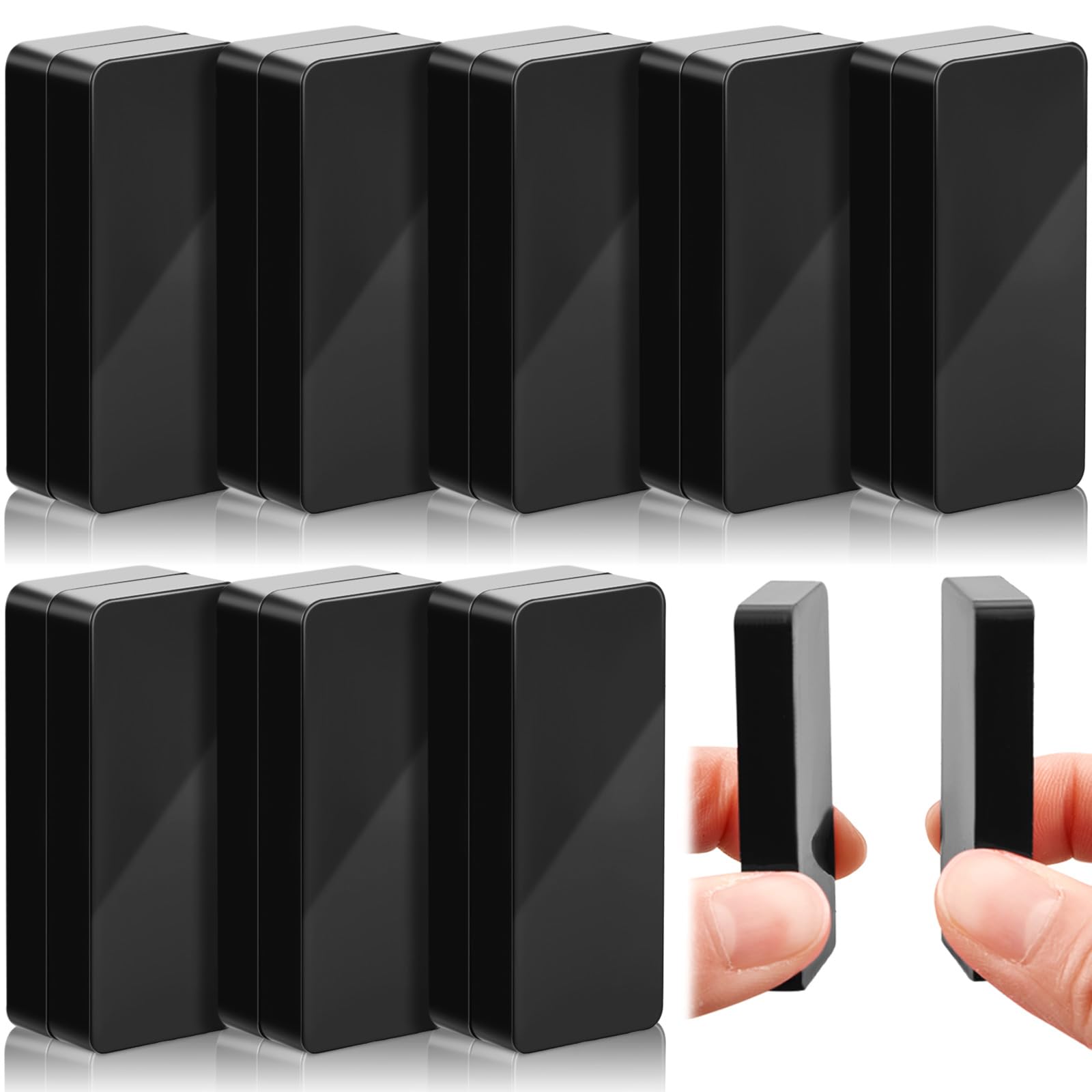 Copkim front packaging showing 16 black magnetic curtain weights for tidy fabrics