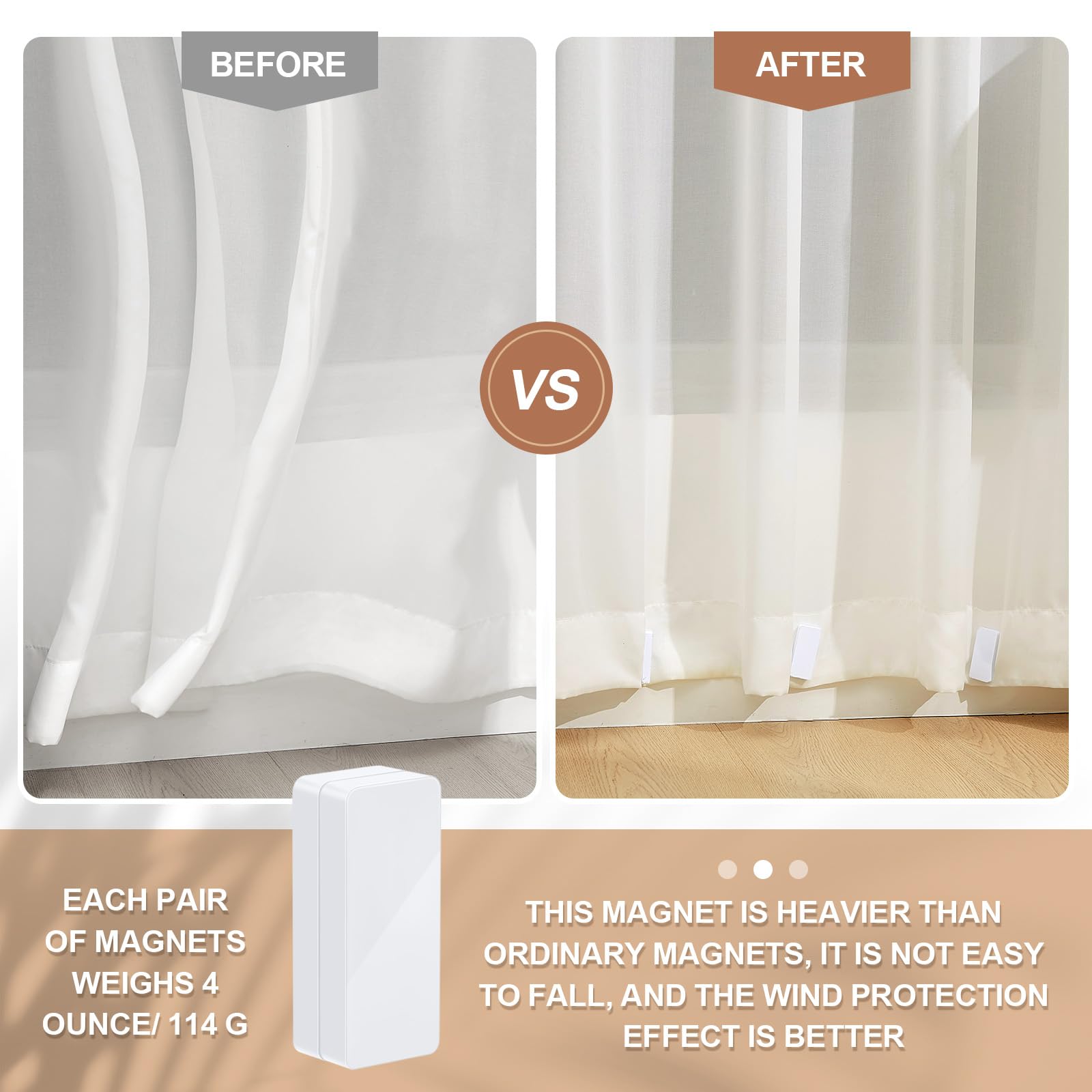 Copkim weight securing a tablecloth corner for stable outdoor dining