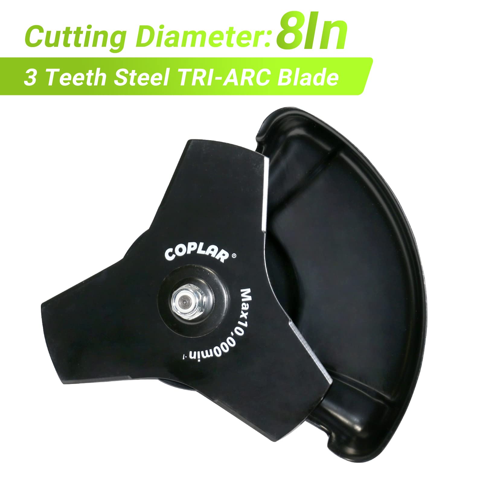 COPLAR close-up of TRI-ARC steel blade teeth highlighting durable sharp edge