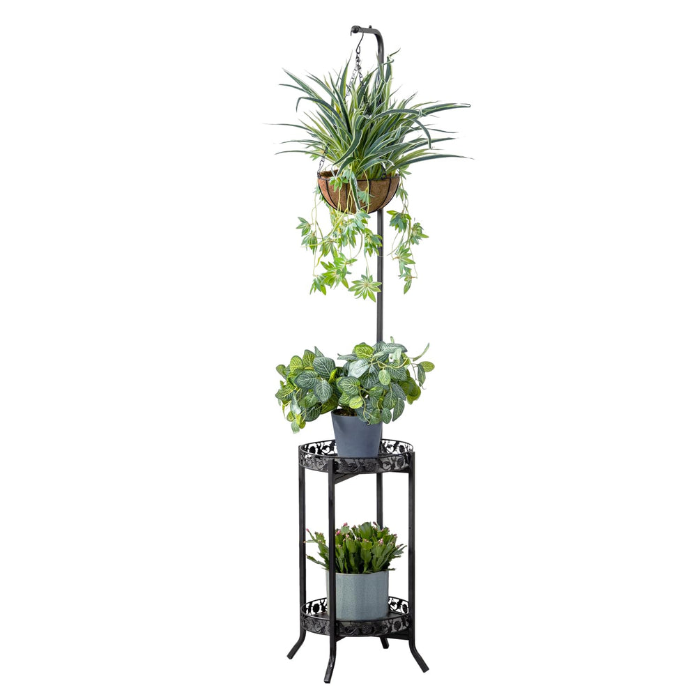 COPREE front view of hanging plant stand showing compact vertical display benefit