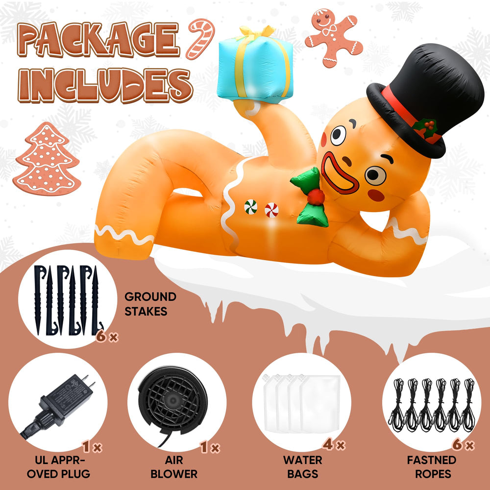 CORALMEE blower with adapter and stakes for quick secure inflation