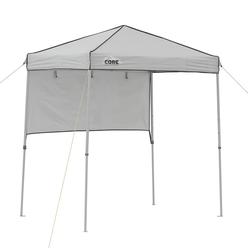 CORE canopy front view showing compact 6x4 ft shade and quick setup benefit
