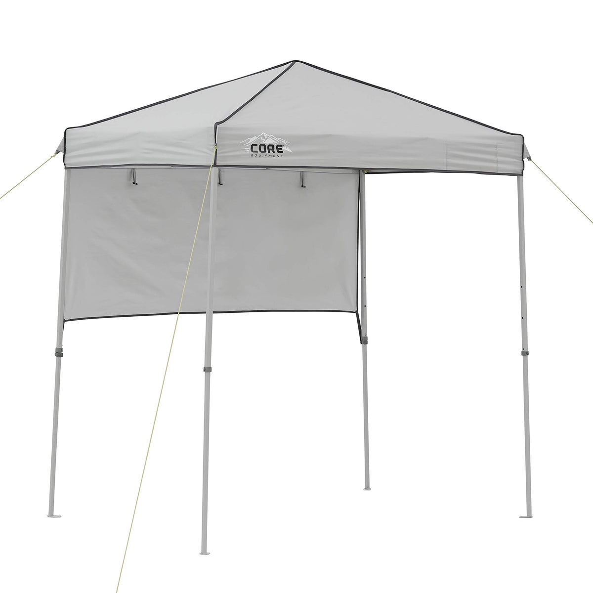 CORE canopy front view showing compact 6x4 ft shade and quick setup benefit