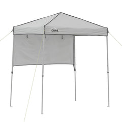 CORE canopy front view showing compact 6x4 ft shade and quick setup benefit