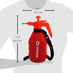 CoreGear Ultra Cool XL in use at outdoor event demonstrating hands-free carry and cooling