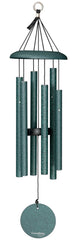 Corinthian Bells front view showing green finish and elegant outdoor appeal