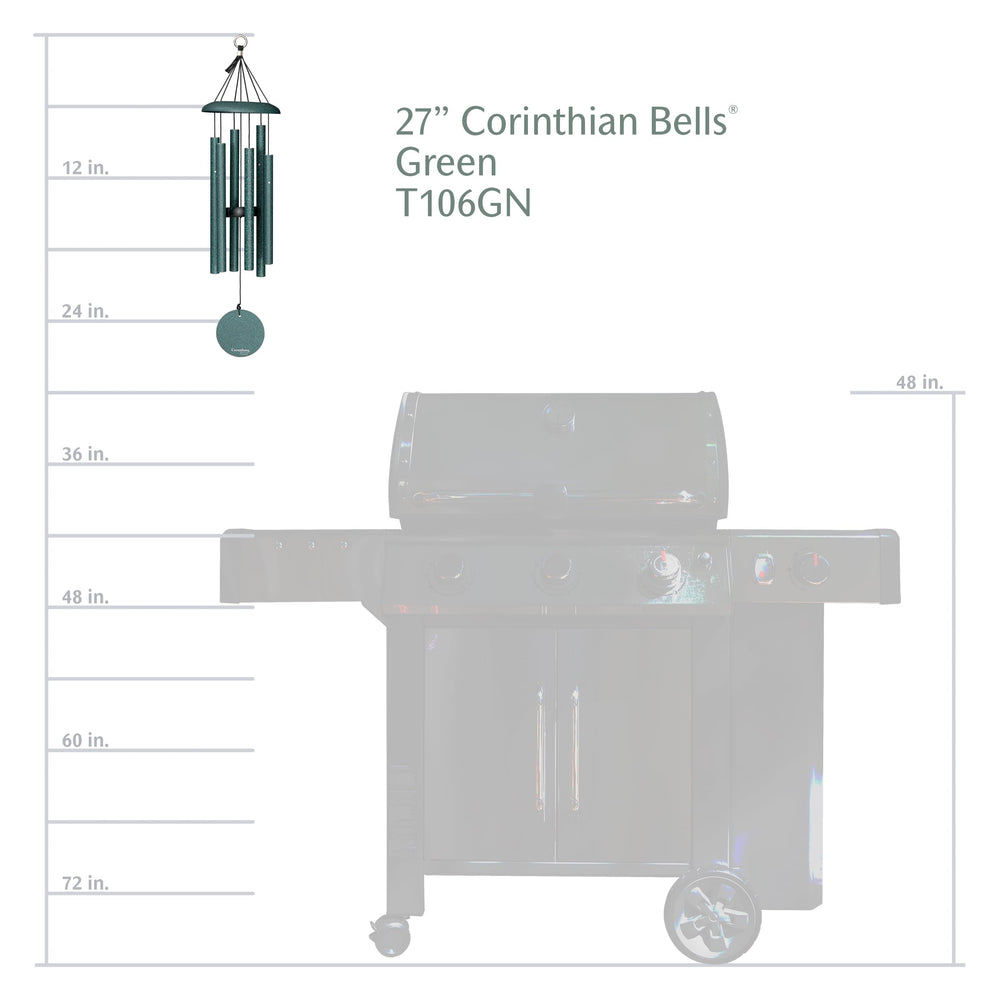 Corinthian Bells packaging with made in USA label emphasizing handcrafted quality