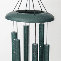 Corinthian Bells top cap and hook showing redwood construction and sturdy hardware