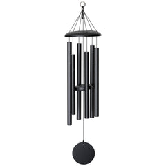 Corinthian Bells 36-inch black chime front view showing modern finish and durable build