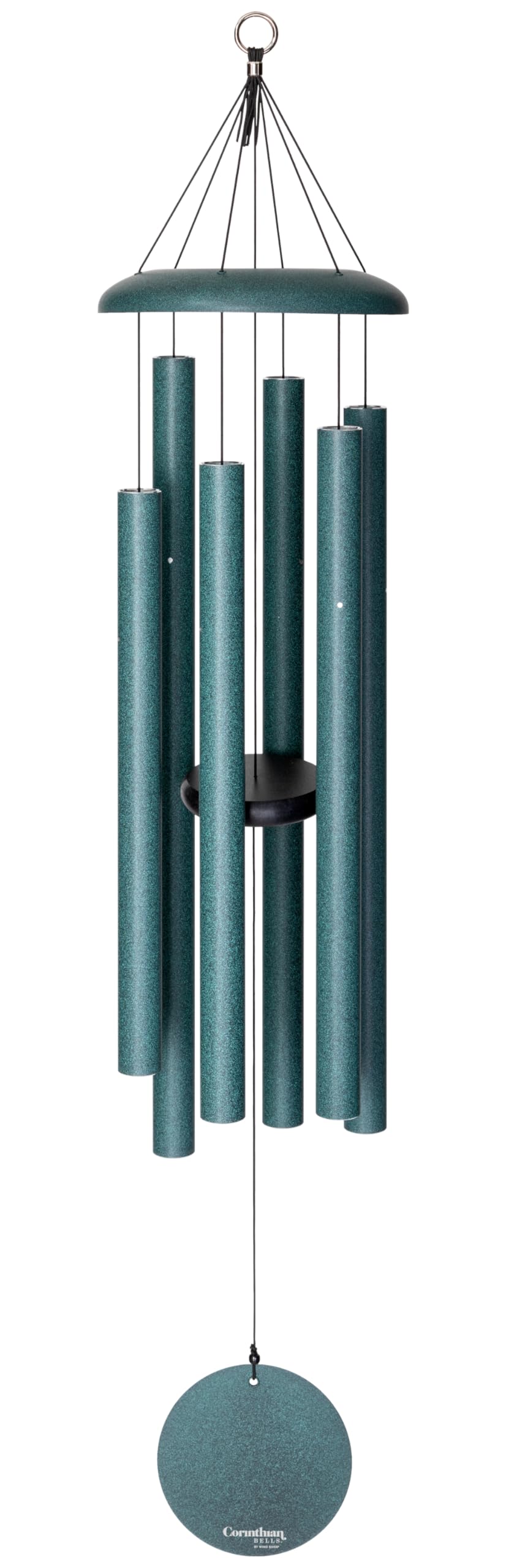 Corinthian Bells front view showing full 44-inch chime and elegant movement benefit