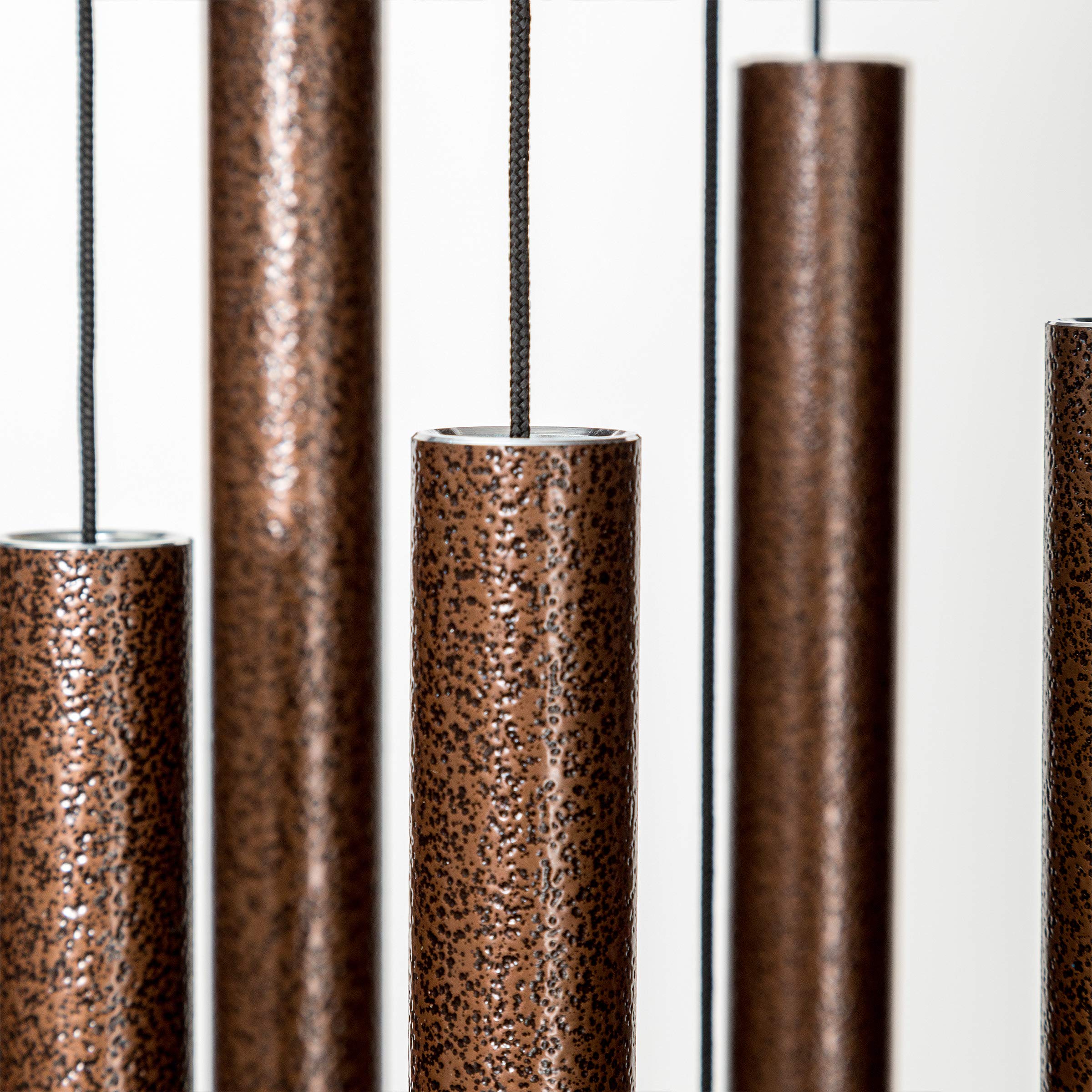 Corinthian Bells close-up of aluminum tubes showing precise tuning and durability benefit
