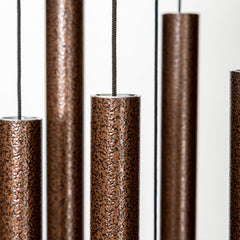 Corinthian Bells close-up of aluminum tubes showing precise tuning and durability benefit