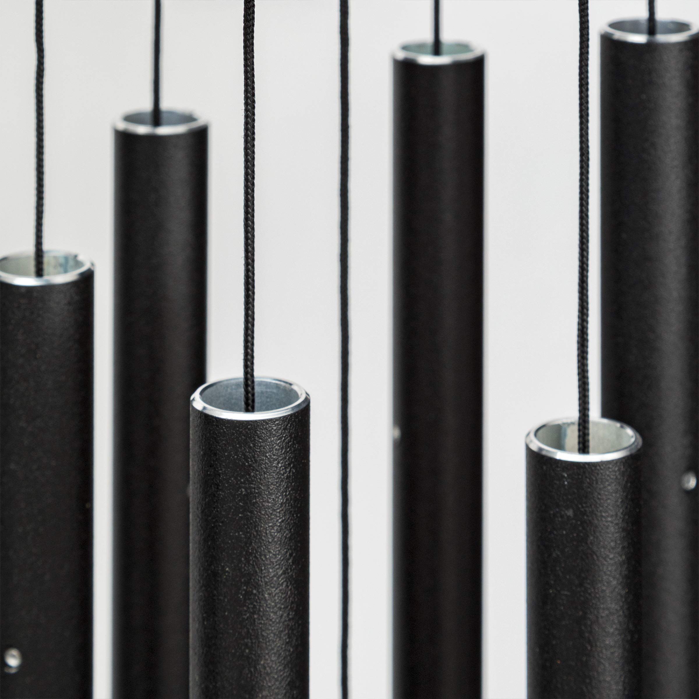 Corinthian Bells close-up of aluminum tubes highlighting durable construction