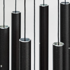 Corinthian Bells close-up of aluminum tubes highlighting durable construction