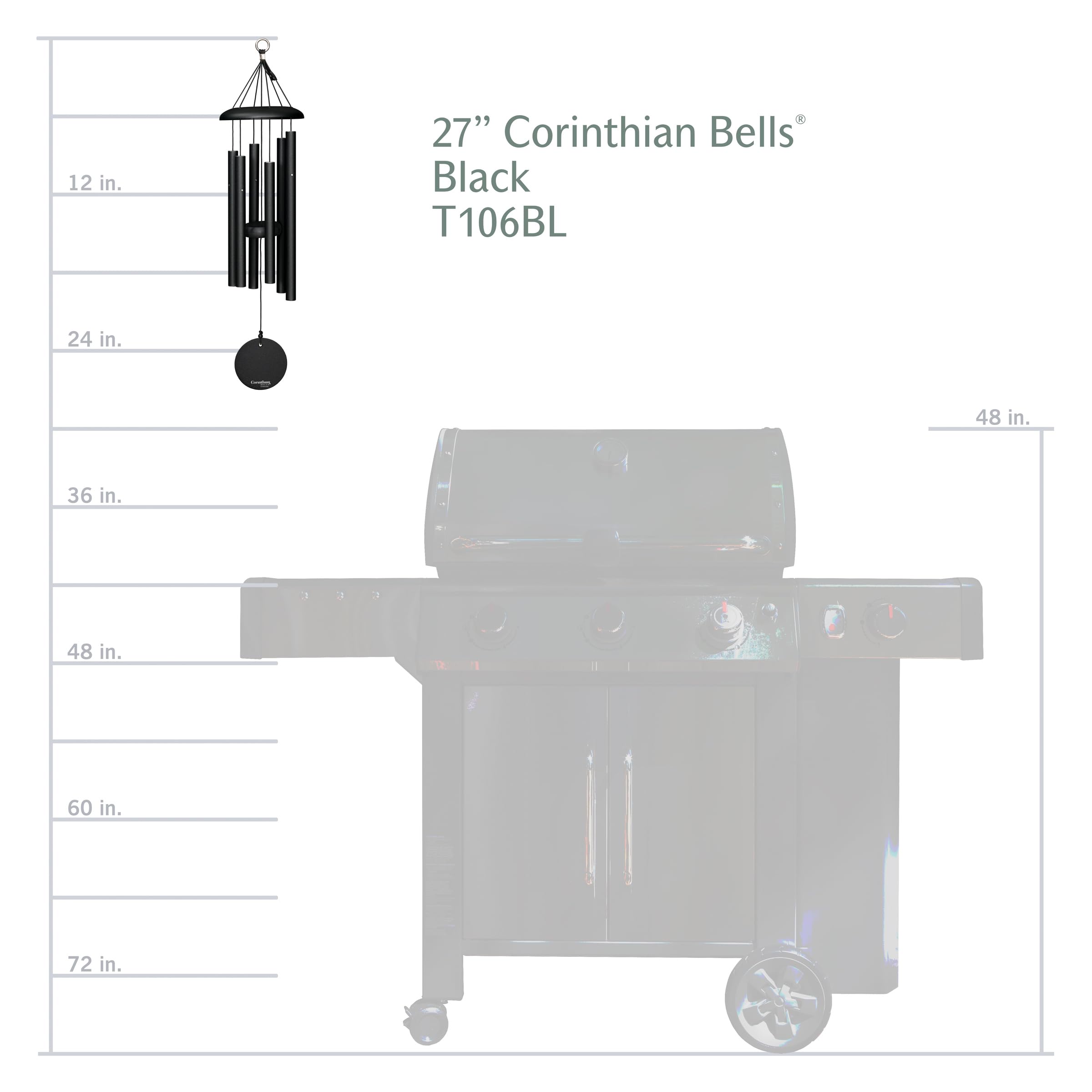 Corinthian Bells UV-treated cord detail showing longevity and outdoor resilience