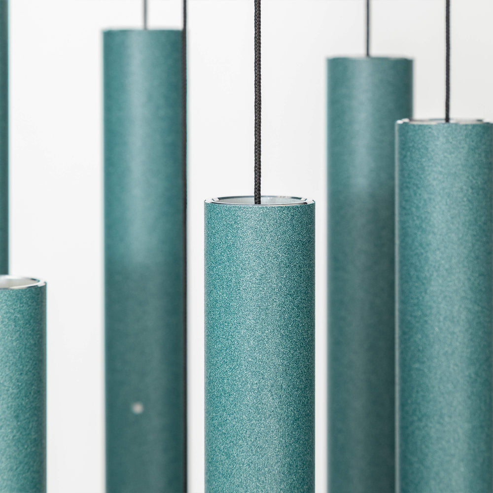 Corinthian Bells close-up of aluminum tubes and dome benefit: hand-tuned clear tones