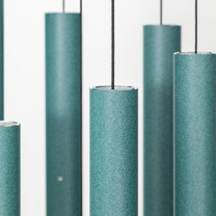 Corinthian Bells close-up of aluminum tubes and dome benefit: hand-tuned clear tones