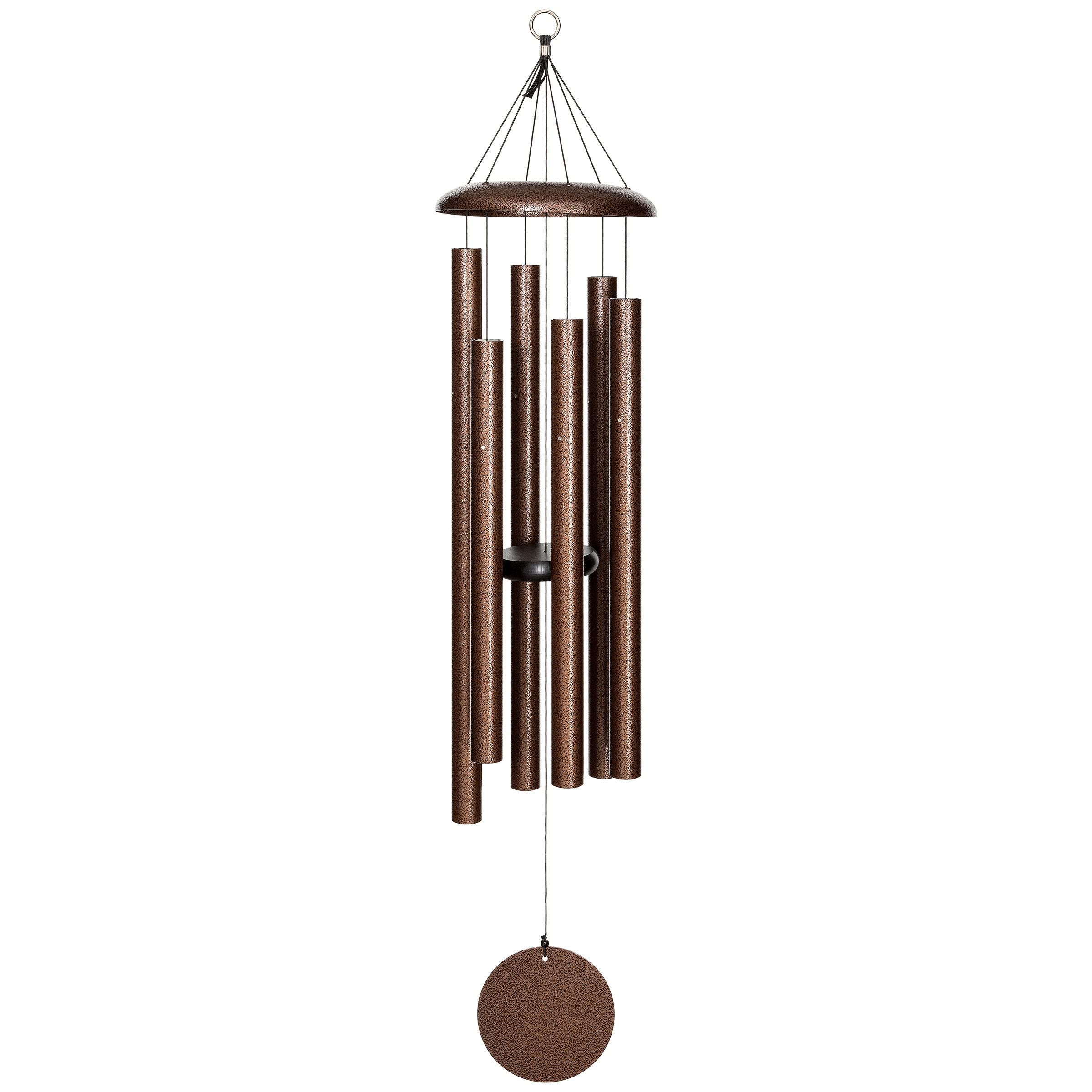 Corinthian Bells front view with packaging showing warm copper-vein finish and gifting appeal