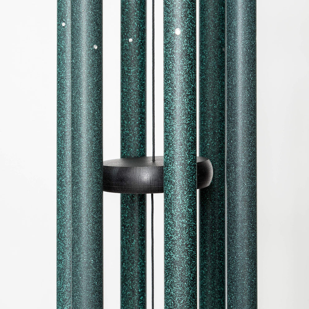 Corinthian Bells installed in garden setting creating peaceful ambiance and landscape blending