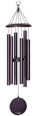 Corinthian Bells front view in plum showing full chime and presentation box, highlighting craftsmanship