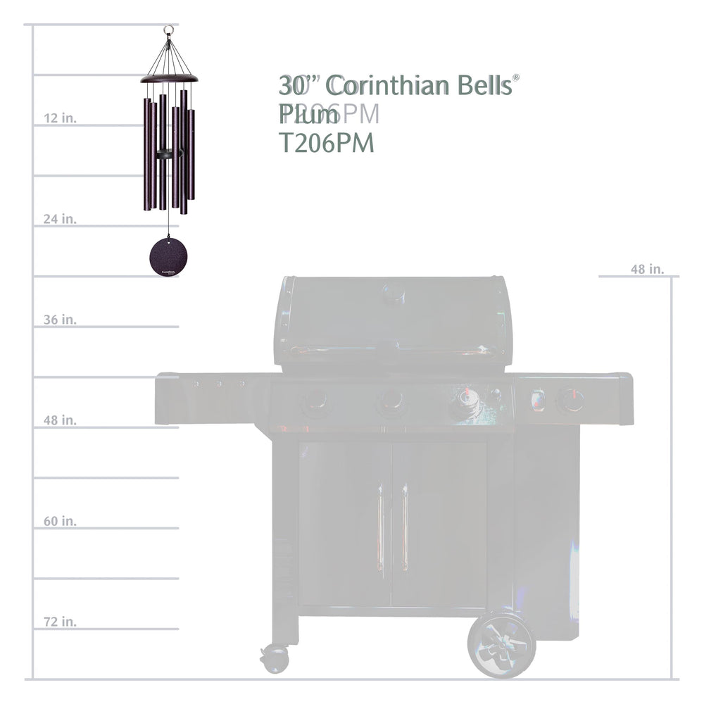 Corinthian Bells close-up of aluminum tubes and redwood sail, showing precise tuning and durable finish