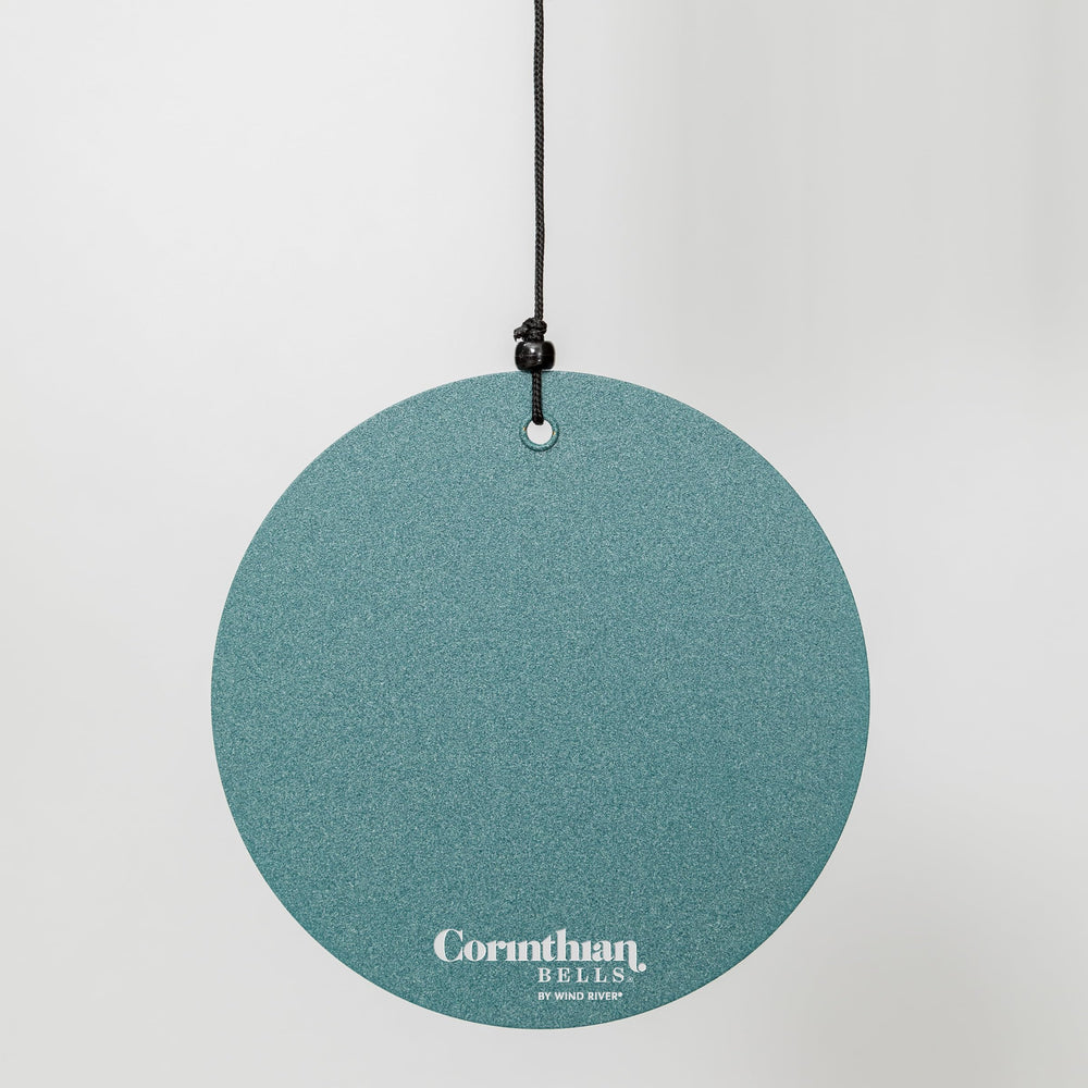 Corinthian Bells beside doorframe to show 44-inch scale benefit: visual size reference
