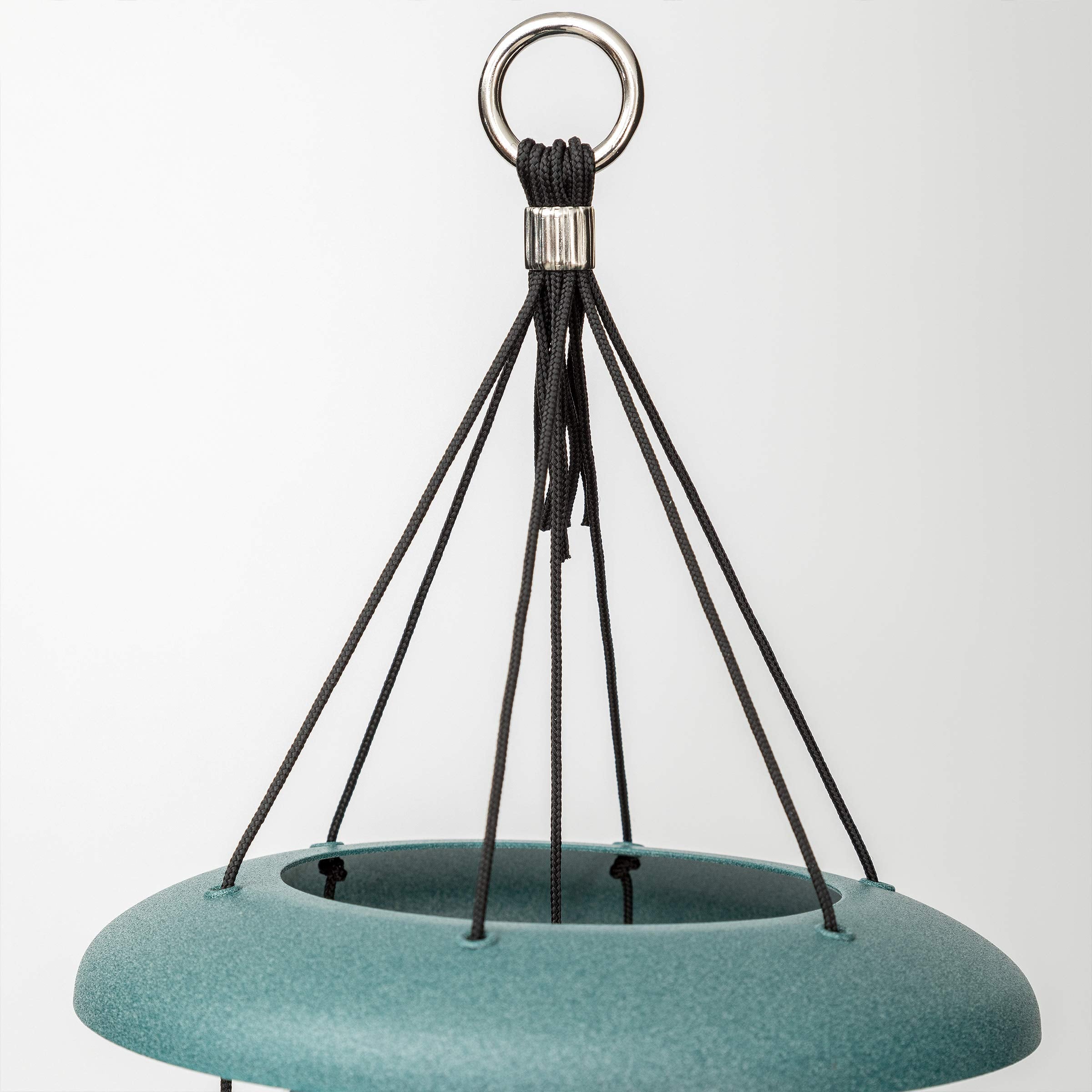 Corinthian Bells next to chair showing 27-inch size and scale