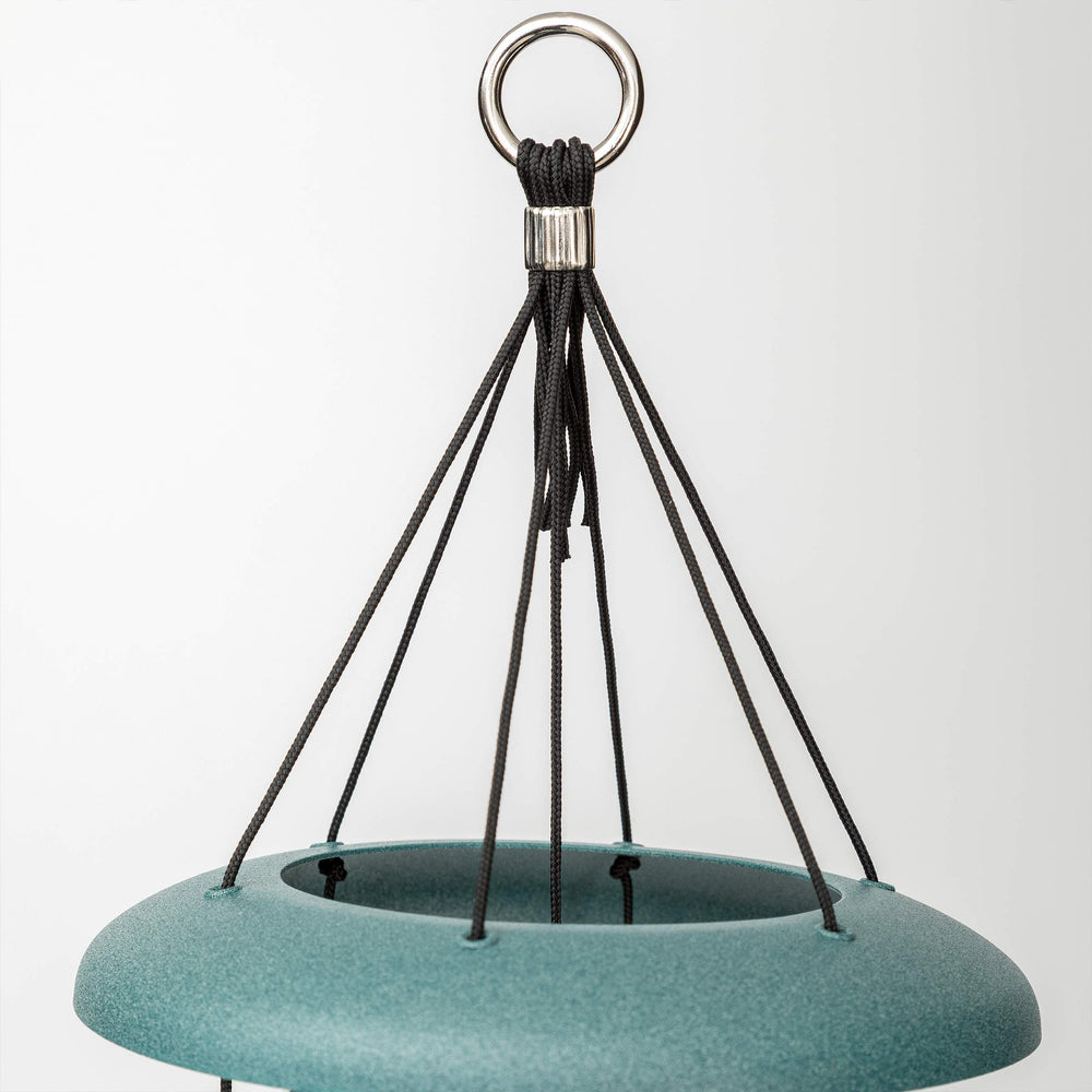 Corinthian Bells next to chair showing 27-inch size and scale