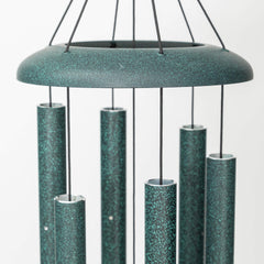 Corinthian Bells top hanging loop and sail showing secure hang and wind activation benefit