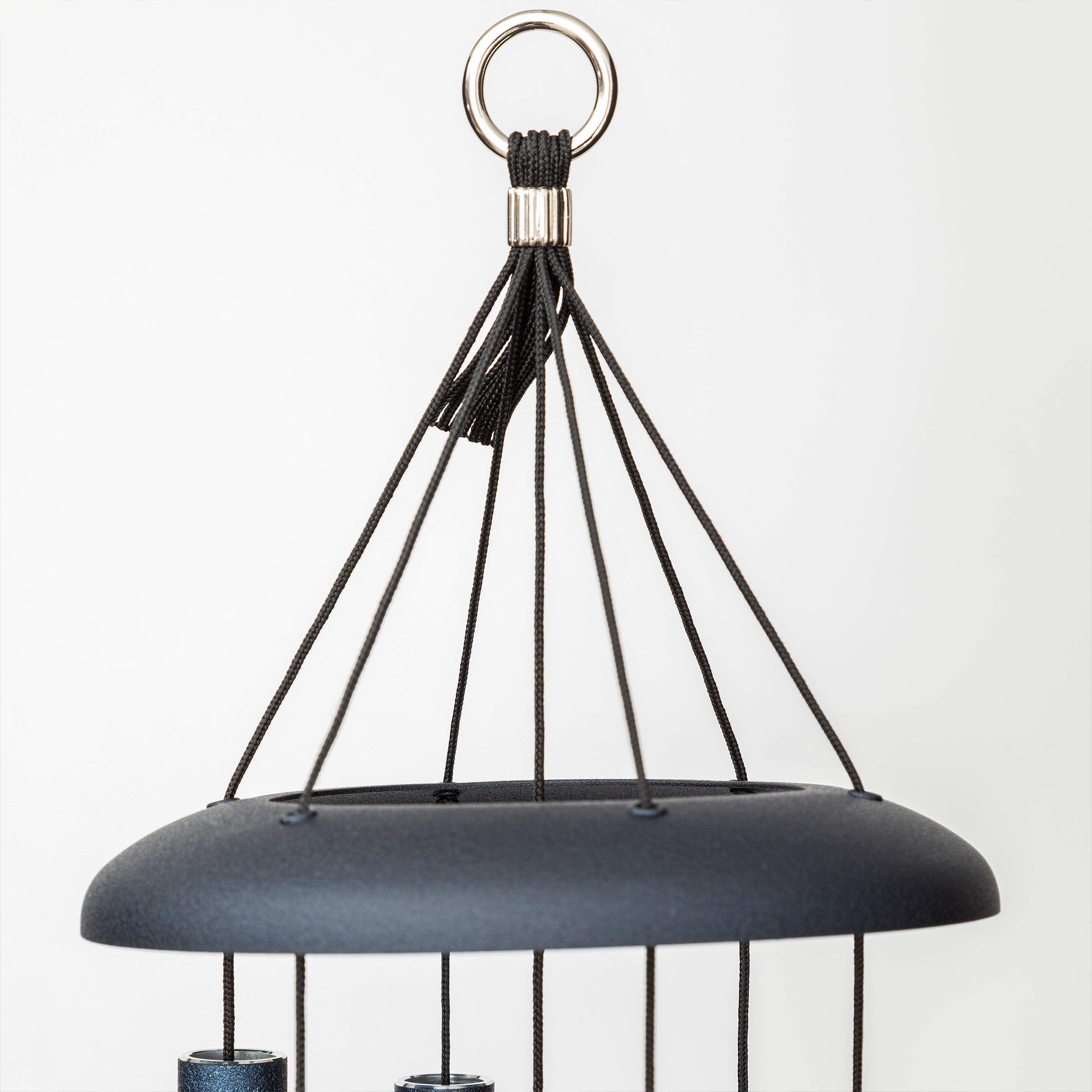 Corinthian Bells circular wind sail and UV-treated cord showing weather resistance and smooth motion