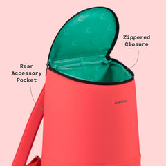 Corkcicle EOLA back padded straps visible for comfortable all-day carry