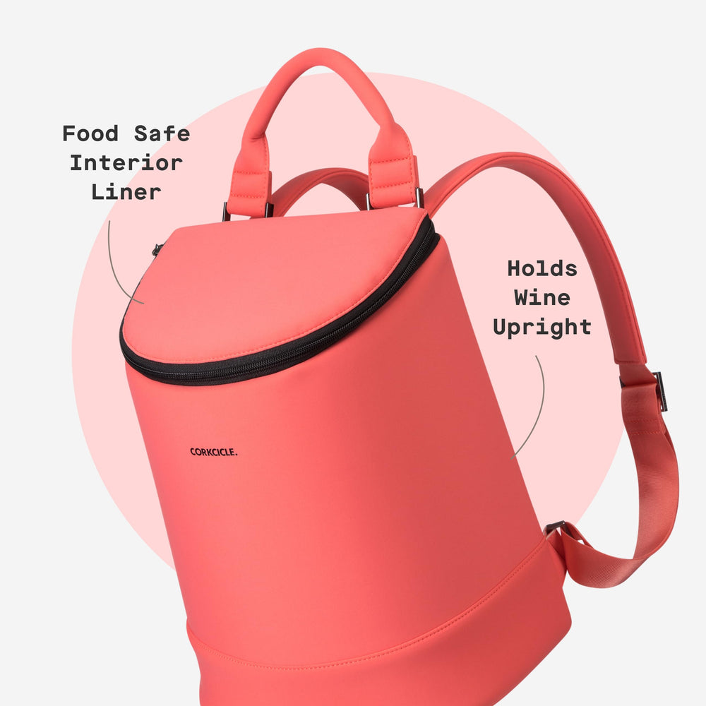 Corkcicle EOLA in use at beach picnic keeping drinks cold and stylish