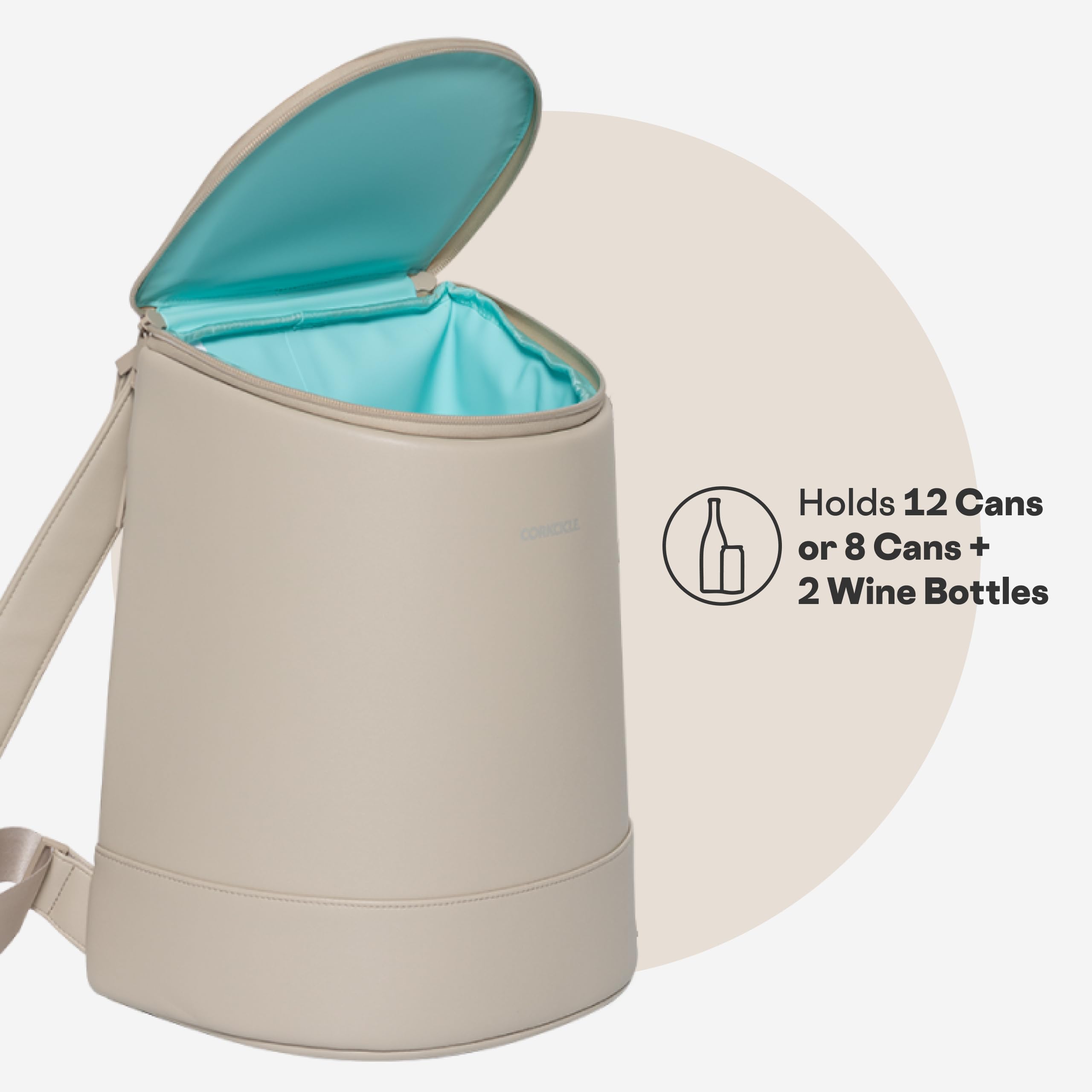 Corkcicle EOLA interior insulation close-up highlighting cold retention