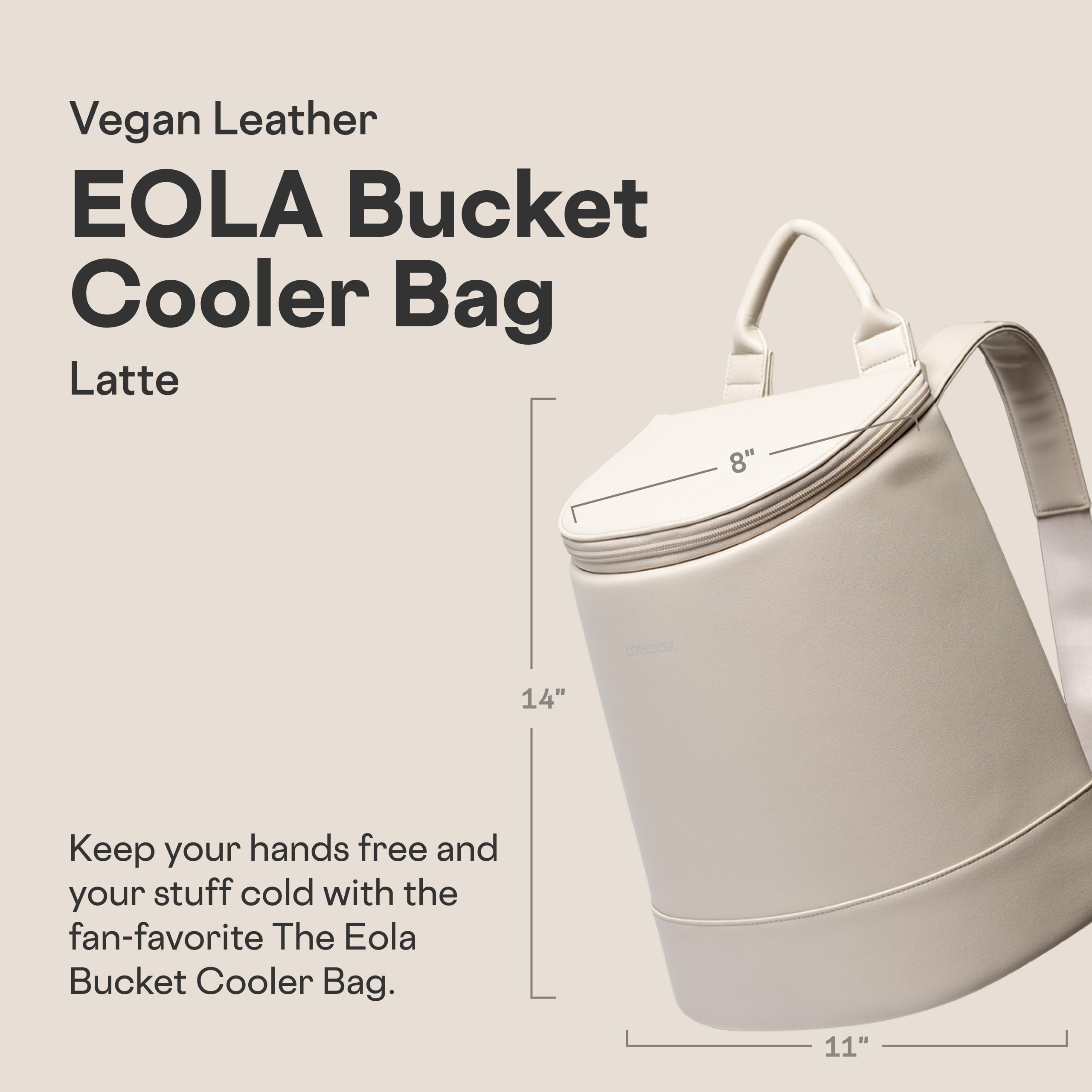 Corkcicle EOLA opened with 12 cans inside showing organized chilled capacity