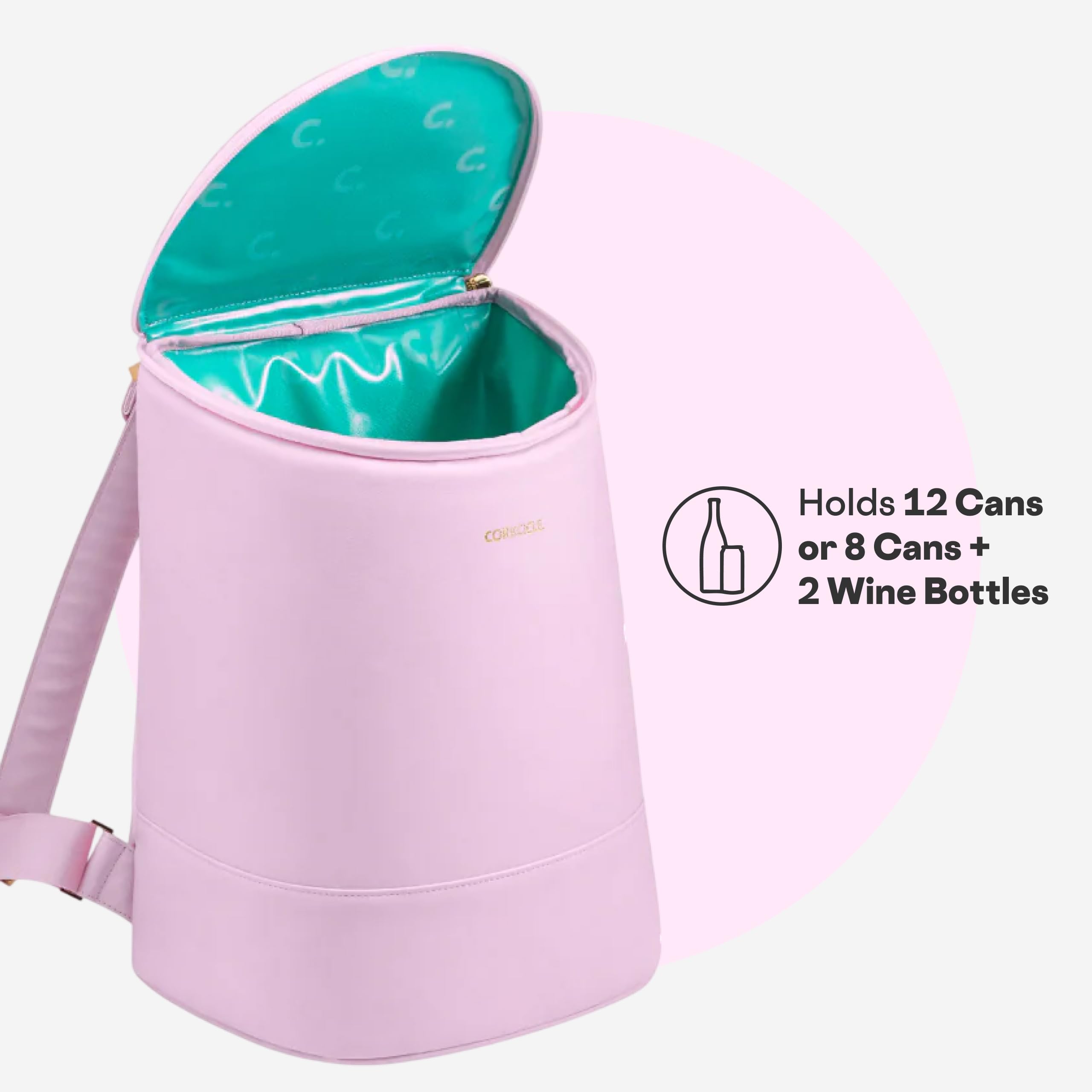 Corkcicle EOLA close-up of neoprene texture highlighting durable soft-touch exterior