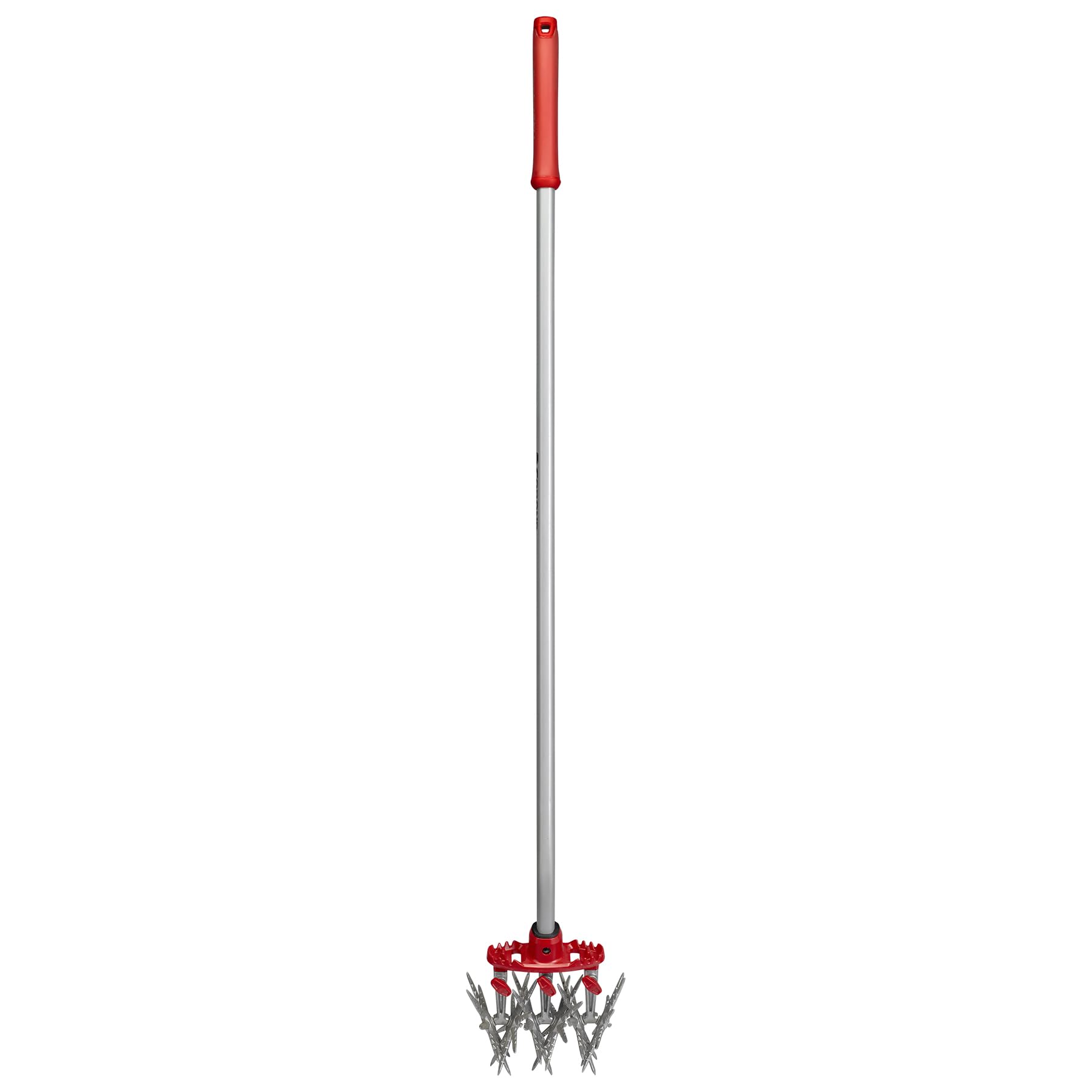 Corona Clipper DiscCULTIVATOR front view showing red head and long handle for easy use