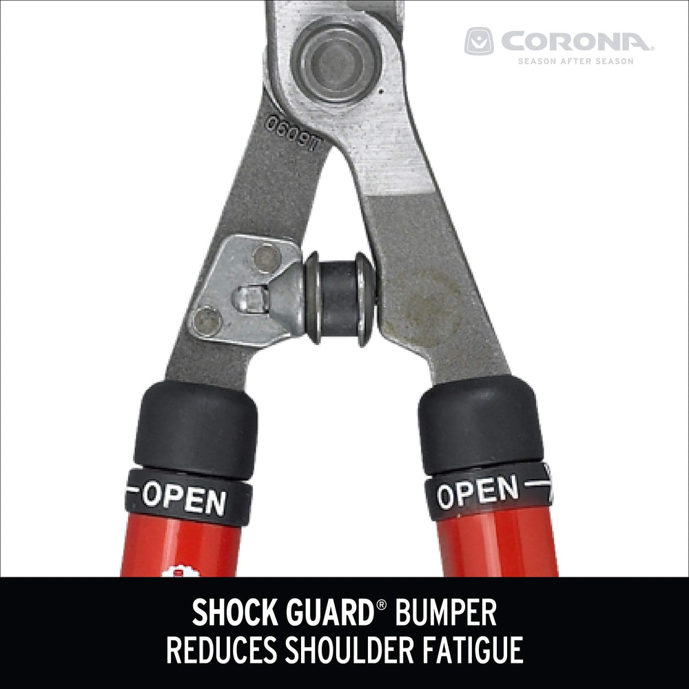 Corona Clipper trimming a hedge demonstrating efficient manual shaping