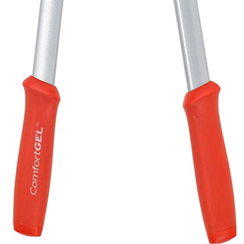 Corona Clipper in gardener's hands trimming shrub, ergonomic comfort benefit