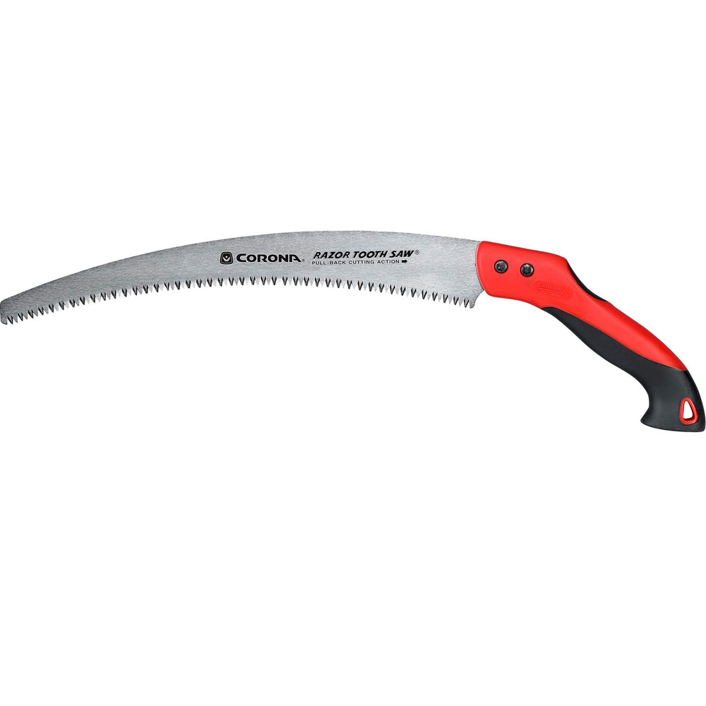 Corona Clipper front view showing full 14-inch RazorTOOTH blade and handle for efficient cutting