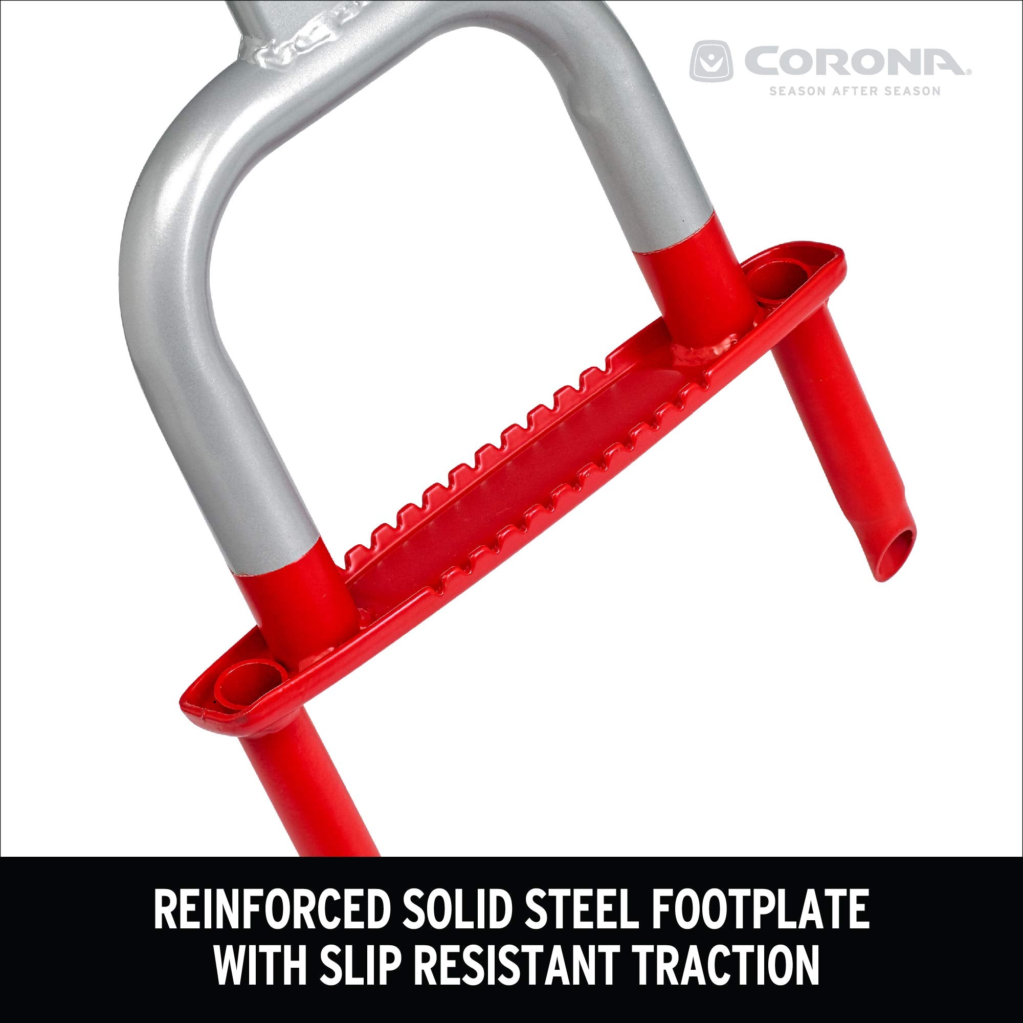 Corona Clipper ejecting 3½ inch soil plug to improve water and nutrient access