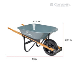 Corona Clipper 15-inch flat-free tire close-up offering puncture-free, low-maintenance use