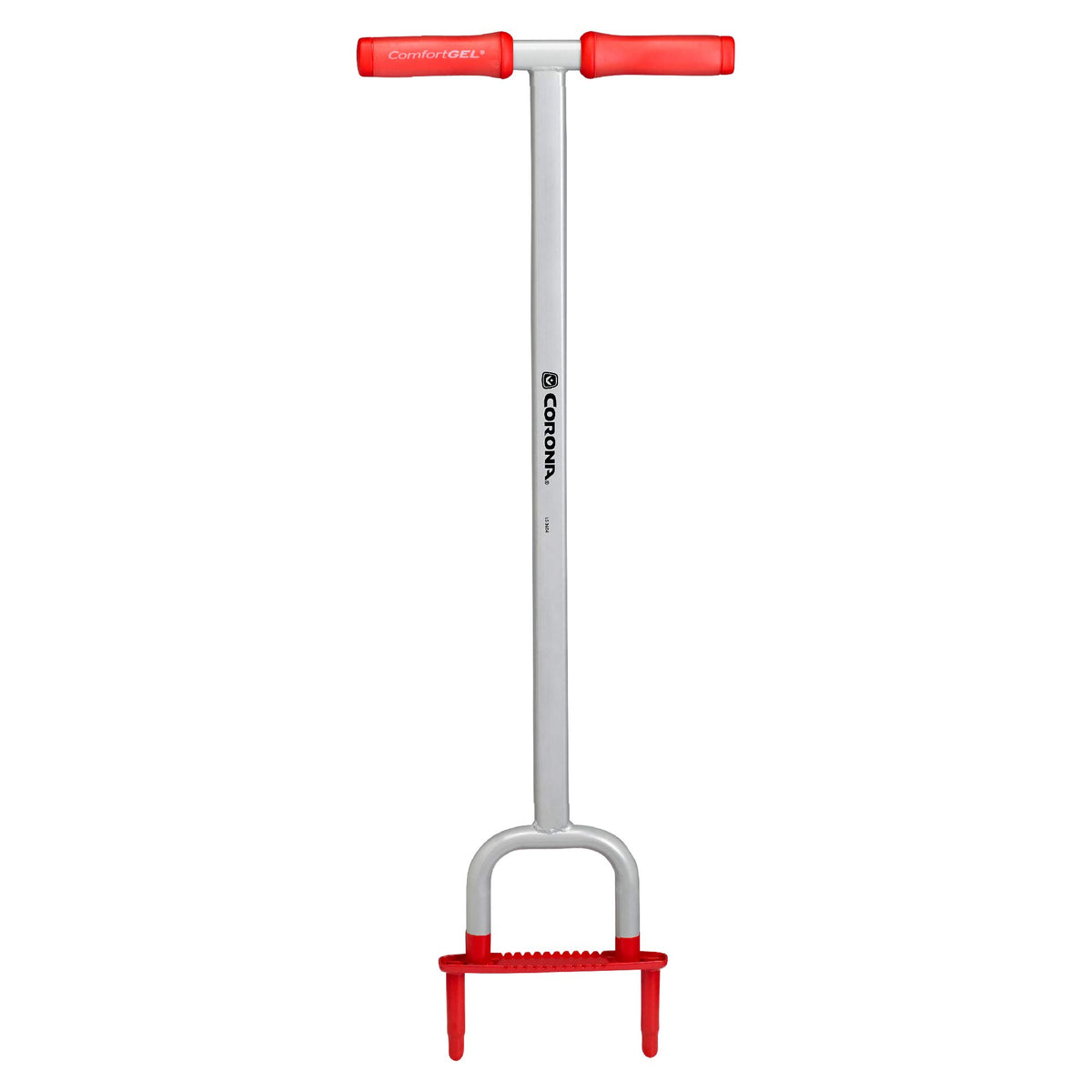 Corona Clipper front view showing full aerator and stable stance for efficient aeration