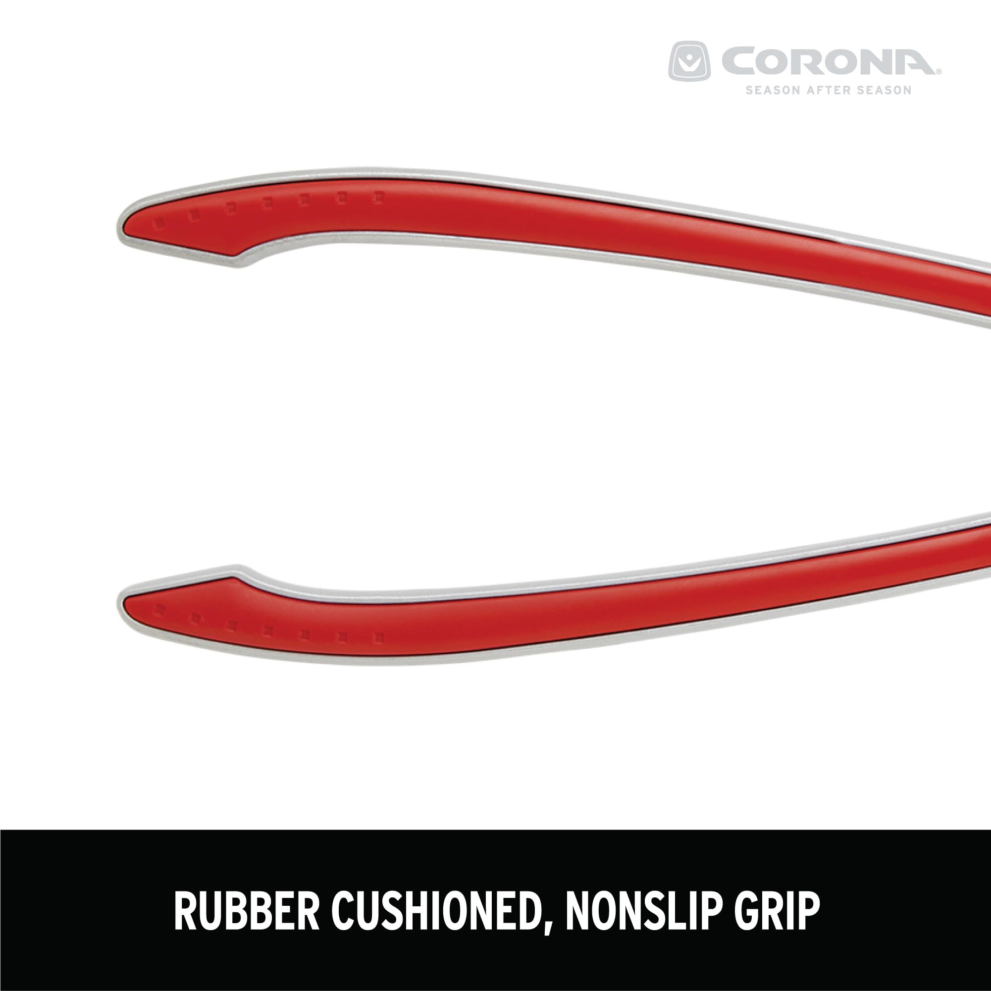 Corona Clipper next to ruler illustrating length for reach and leverage