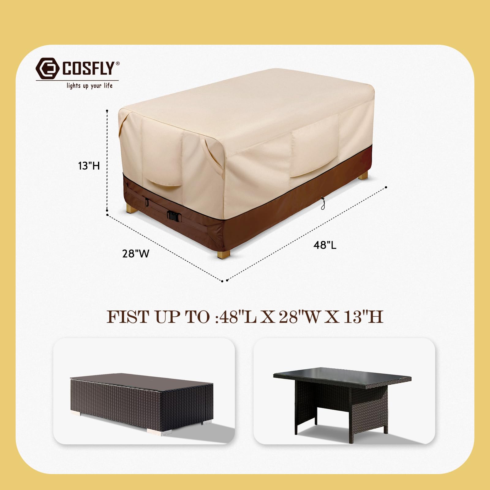 COSFLY close-up of 600D fabric texture for durable waterproofing